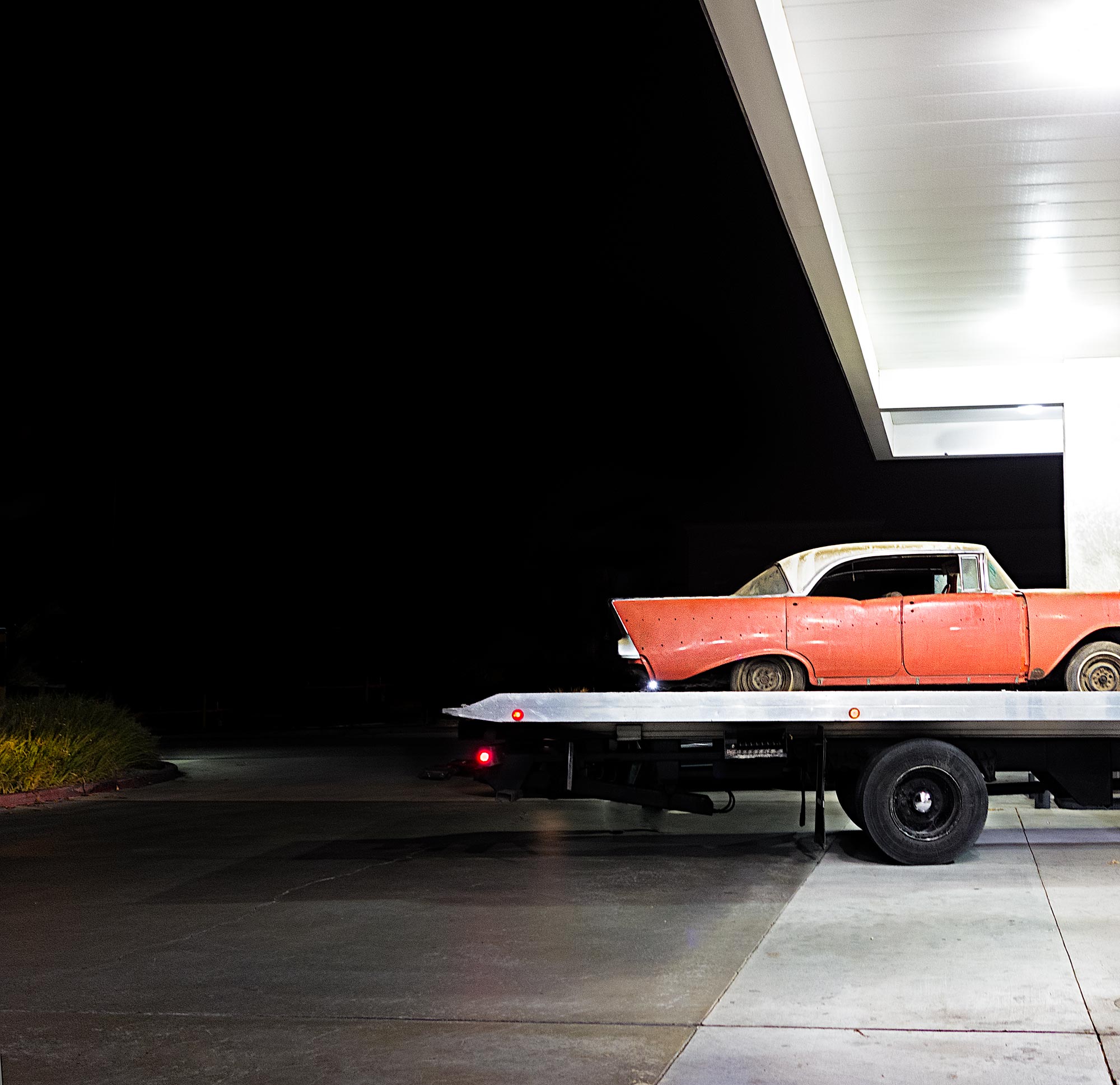 Gas Station, Los Angeles, California photograph by Benoit Malphettes