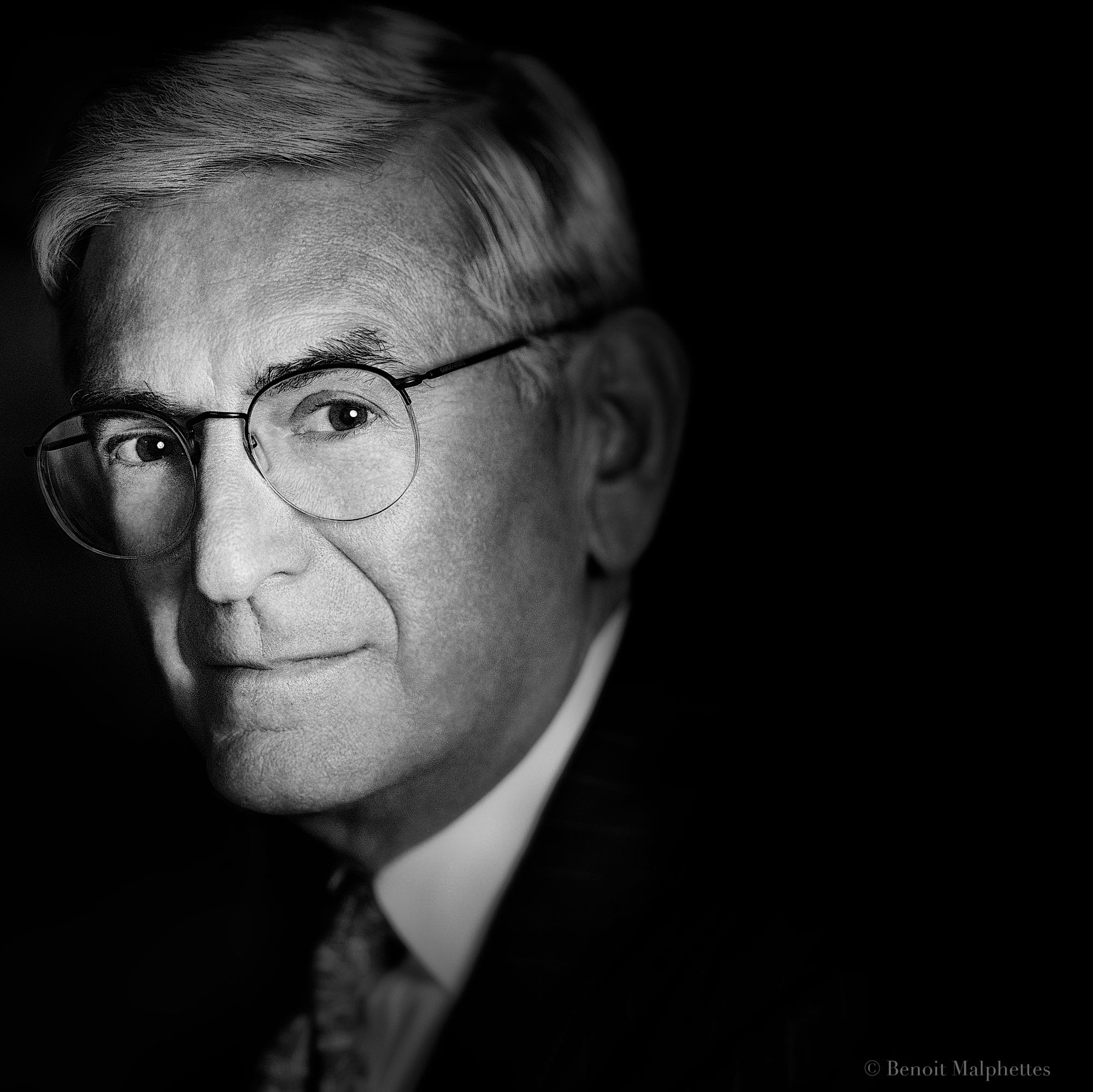 Portrait of Eli Board, American billionaire entrepreneur and philanthropist.