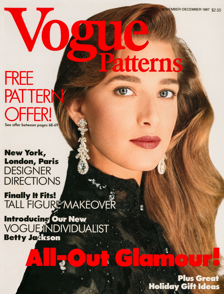 Cover for Vogue Patterns Magazine 1987